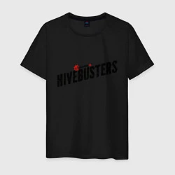 Футболка хлопковая мужская Hivebusters, цвет: черный