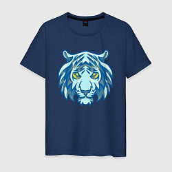 Футболка хлопковая мужская Night Tiger, цвет: тёмно-синий