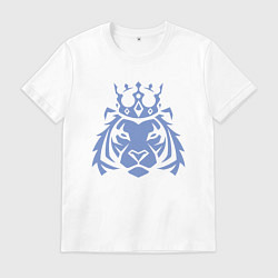 Футболка хлопковая мужская Царь Тигр, цвет: белый