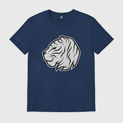 Футболка хлопковая мужская Mystic Tiger, цвет: тёмно-синий