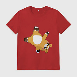 Футболка хлопковая мужская Гоба, цвет: красный