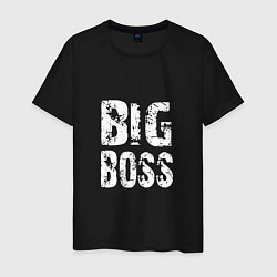 Футболка хлопковая мужская BIG BOSS, цвет: черный