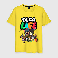 Футболка хлопковая мужская Toca Life, цвет: желтый