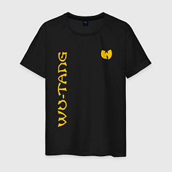 Футболка хлопковая мужская WU TANG CLAN LOGO YELLOW, цвет: черный