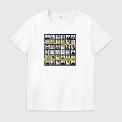 Футболка хлопковая мужская 200 по встречной, цвет: белый