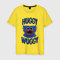 Футболка хлопковая мужская HUGGY WUGGY ХАГГИ ВАГГИ, цвет: желтый