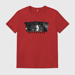 Футболка хлопковая мужская Существа Hellbound, цвет: красный