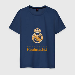 Футболка хлопковая мужская Real Madrid Logo, цвет: тёмно-синий