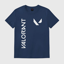Футболка хлопковая мужская Valorant - Logo, цвет: тёмно-синий