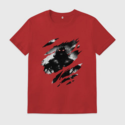 Футболка хлопковая мужская THE GUY DISTURBED РОК, цвет: красный