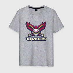 Футболка хлопковая мужская Orem Owlz - baseball team, цвет: меланж