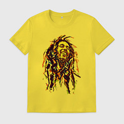 Футболка хлопковая мужская BоB, цвет: желтый