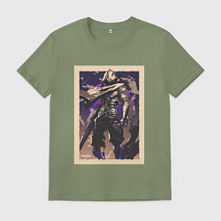 Футболка хлопковая мужская Omen art, цвет: авокадо