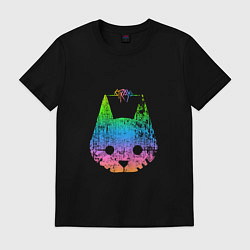 Футболка хлопковая мужская Stray: Gradient, цвет: черный