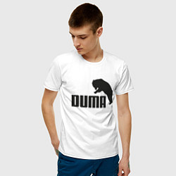 Футболка хлопковая мужская Duma & Bear, цвет: белый — фото 2