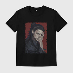 Футболка хлопковая мужская Suguru Geto, цвет: черный