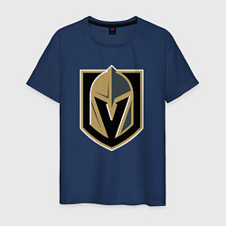 Футболка хлопковая мужская Vegas Golden Knights , Вегас Голден Найтс, цвет: тёмно-синий