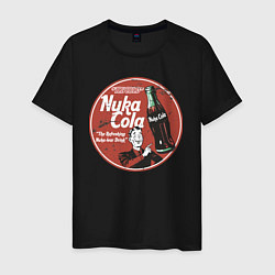 Футболка хлопковая мужская Nuka Cola Ice Cold Retro, цвет: черный