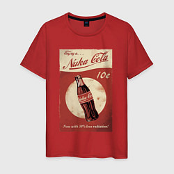 Футболка хлопковая мужская Fallout Nuka Cola Poster Pop art, цвет: красный