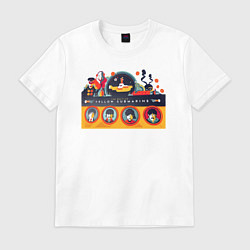 Футболка хлопковая мужская Yellow Submarine Мультфильм, цвет: белый