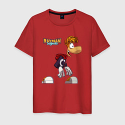 Футболка хлопковая мужская Rayman Legends Рэйман, цвет: красный