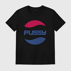 Футболка хлопковая мужская Pepsi Pussy, цвет: черный