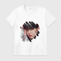 Футболка хлопковая мужская Agust D SUGA BTS, цвет: белый