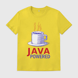 Футболка хлопковая мужская JAWA POWERED, цвет: желтый