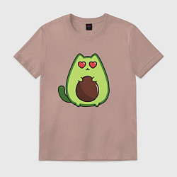 Футболка хлопковая мужская Avo cat o влюбился, цвет: пыльно-розовый