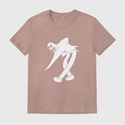 Футболка хлопковая мужская GHOSTEMANE Mercury, цвет: пыльно-розовый