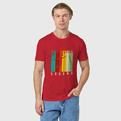 Футболка хлопковая мужская Volleyball Color, цвет: красный — фото 2