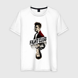 Футболка хлопковая мужская Fight Сlub, цвет: белый