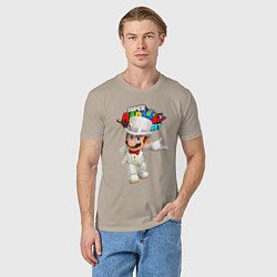 Футболка хлопковая мужская Super Mario Odyssey Nintendo, цвет: миндальный — фото 2