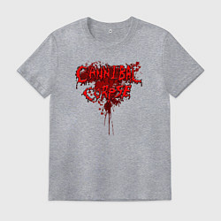 Футболка хлопковая мужская Cannibal bleeding, цвет: меланж