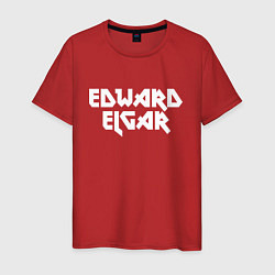 Футболка хлопковая мужская Эдуард Элгар, цвет: красный