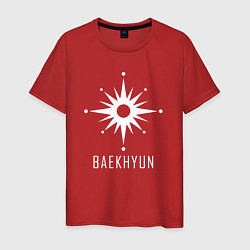 Футболка хлопковая мужская Exo BAEKHYUN, цвет: красный