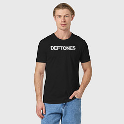 Футболка хлопковая мужская Deftones hard rock, цвет: черный — фото 2