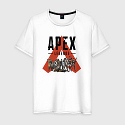 Футболка хлопковая мужская Apex Legends - All Star, цвет: белый