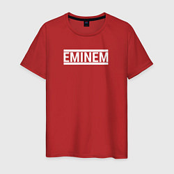 Футболка хлопковая мужская Eminem rap, цвет: красный