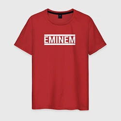 Футболка хлопковая мужская Eminem rap, цвет: красный