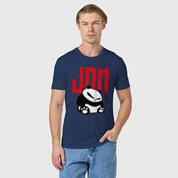 Футболка хлопковая мужская JDM Panda Japan Симпатяга, цвет: тёмно-синий — фото 2