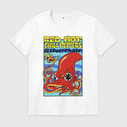 Футболка хлопковая мужская Red peppers, цвет: белый