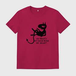 Футболка хлопковая мужская Disenchantment matt groening, цвет: маджента