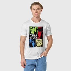 Футболка хлопковая мужская Space cowboys, цвет: белый — фото 2
