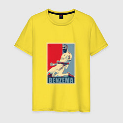 Футболка хлопковая мужская Benzema, цвет: желтый