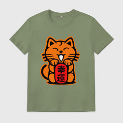 Футболка хлопковая мужская JDM Cat, цвет: авокадо