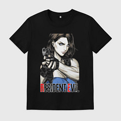 Футболка хлопковая мужская Jill RE3, цвет: черный