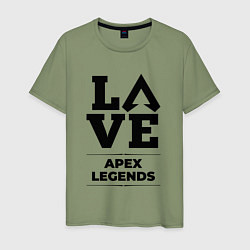 Футболка хлопковая мужская Apex Legends Love Classic, цвет: авокадо