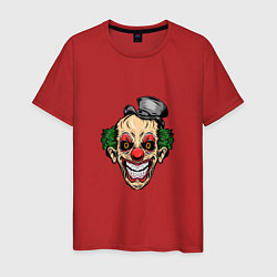 Футболка хлопковая мужская Scary Clown, цвет: красный