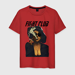 Футболка хлопковая мужская Fight Club - Marla Singer, цвет: красный